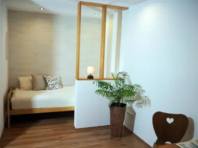 Ein Bett oder Betten in einem Zimmer der Unterkunft Apartment Loidl Ebensee