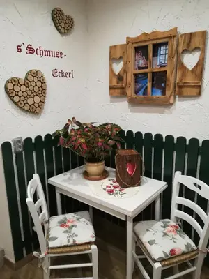 Ein Sitzbereich in der Unterkunft Mühlnerhof Familie Gruber