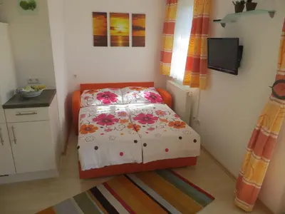 Ein Bett oder Betten in einem Zimmer der Unterkunft Ferienwohnung Brigitte Perner