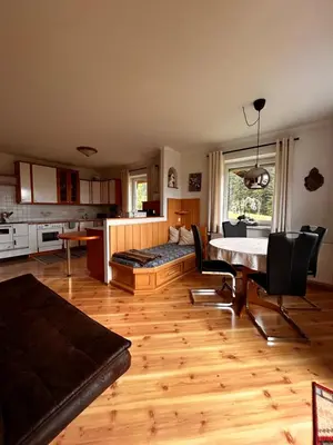 Küche/Küchenzeile in der Unterkunft Lederhof