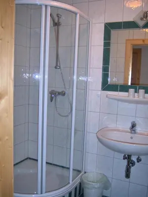 Ein Badezimmer in der Unterkunft Appartement zum Rössl