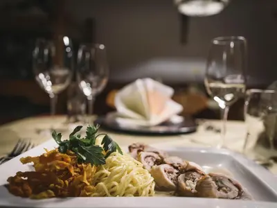 Essen im Gasthaus oder in der Nähe