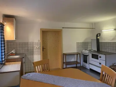 Küche/Küchenzeile in der Unterkunft Müllnerhof
