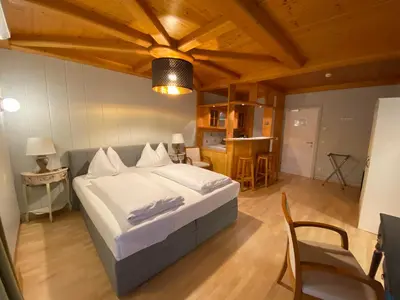 Ein Bett oder Betten in einem Zimmer der Unterkunft Ferienapartement Liebling