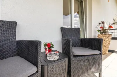 Ein Sitzbereich in der Unterkunft Enjoy ONE