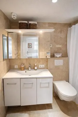 Ein Badezimmer in der Unterkunft Land - Haus