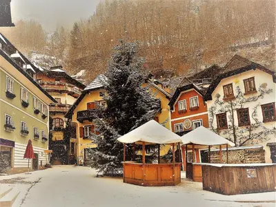 Haus Bellevue im Winter