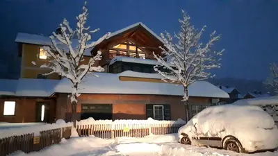 Haus Bellevue im Winter