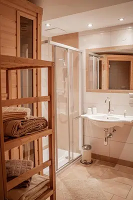 Ein Badezimmer in der Unterkunft Ferienwohnung Schoberhof