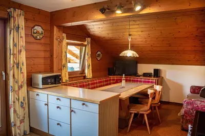 Küche/Küchenzeile in der Unterkunft Ferienwohnung Schoberhof