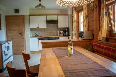 Küche/Küchenzeile in der Unterkunft Ferienwohnung Schoberhof