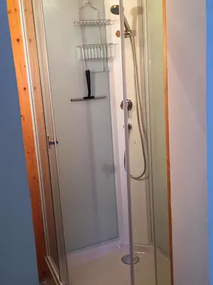 Ein Badezimmer in der Unterkunft Gaestehaus-Russegger