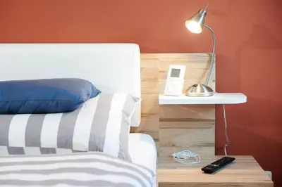Ein Bett oder Betten in einem Zimmer der Unterkunft Ferienwohnung Klauber Schöder