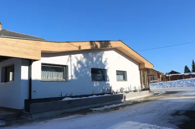 Das Gebäude in dem sich die Ferienwohnung befindet