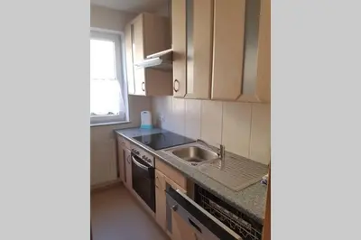 Küche/Küchenzeile in der Unterkunft Ferienwohnung Heindl