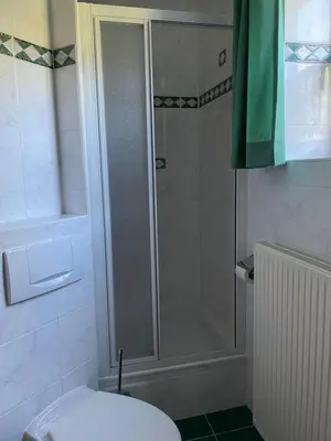 Ein Badezimmer in der Unterkunft Ferienhaus Alpenblick