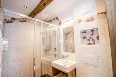 Ein Badezimmer in der Unterkunft Lettmaierhof