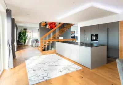 Küche/Küchenzeile in der Unterkunft Berg&Selig Apartment
