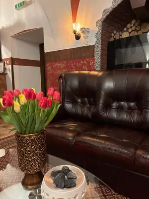 Ein Sitzbereich in der Unterkunft Gasthof Durigon