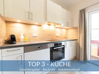 Küche/Küchenzeile in der Unterkunft Heimathaus Dengg - Ferienwohnungen im Lungau - Ski & Wanderurlaub nahe Obertauern im Salzburger Land