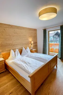 Ein Bett oder Betten in einem Zimmer der Unterkunft Chalet Bergerlodge by Interhome