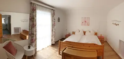 Ein Bett oder Betten in einem Zimmer der Unterkunft Knusperhaus