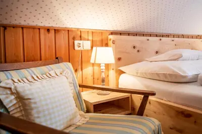 Ein Bett oder Betten in einem Zimmer der Unterkunft Chalet Auer's Zuahäusl