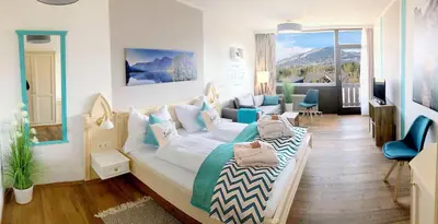 Ein Bett oder Betten in einem Zimmer der Unterkunft Apartment Goisernperle
