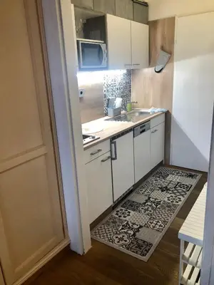 Küche/Küchenzeile in der Unterkunft Apartment Goisernperle