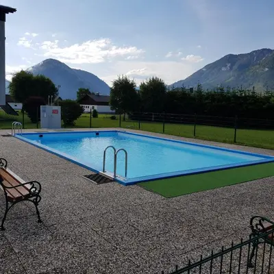 Ein allgemeiner Bergblick oder ein Berglick von der Ferienwohnung aus