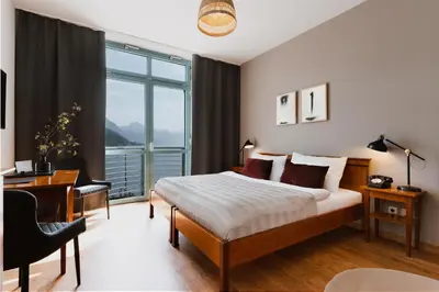 Ein Bett oder Betten in einem Zimmer der Unterkunft Hotel Esplanade
