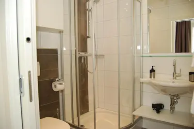 Ein Badezimmer in der Unterkunft Haus Schraberger