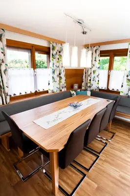Ein Sitzbereich in der Unterkunft Ferienhaus Meissnitzer
