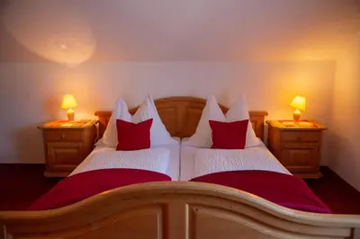 Ein Bett oder Betten in einem Zimmer der Unterkunft Apartement Seifterhof