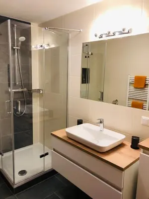 Ein Badezimmer in der Unterkunft Pernerhof