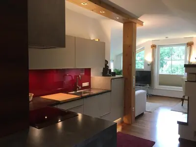 Küche/Küchenzeile in der Unterkunft Appartementhaus Finis