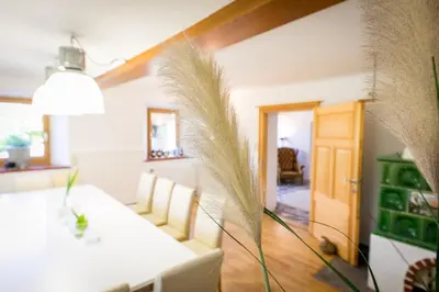 Ein Sitzbereich in der Unterkunft Chalet Wiesengut all famous ski areas around us, 10 min to salzburg, mountainview