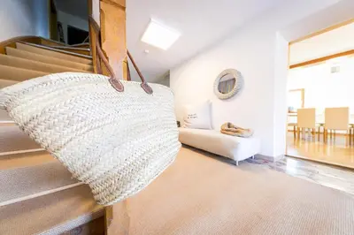 Ein Sitzbereich in der Unterkunft Chalet Wiesengut all famous ski areas around us, 10 min to salzburg, mountainview