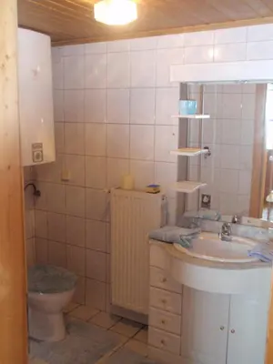 Ein Badezimmer in der Unterkunft Ferienwohnung am Rettlhof