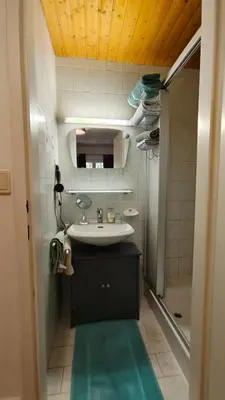 Ein Badezimmer in der Unterkunft Dirnbergerhof