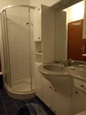 Ein Badezimmer in der Unterkunft Ferienhaus Raumberg