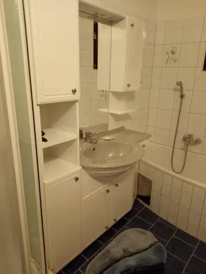Ein Badezimmer in der Unterkunft Ferienhaus Raumberg