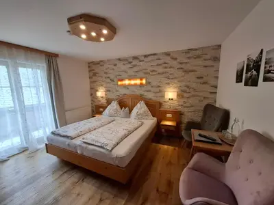 Ein Sitzbereich in der Unterkunft Wagnerhof