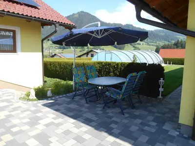 Ein Garten an der Unterkunft Ferienhaus Berger