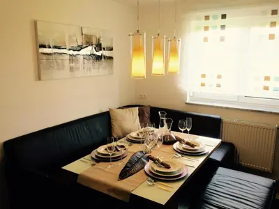 Ein Sitzbereich in der Unterkunft Das Ferienhaus
