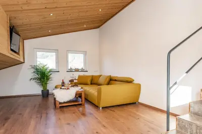 Ein Sitzbereich in der Unterkunft Schlicki´s Appartement