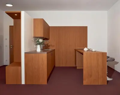 Küche/Küchenzeile in der Unterkunft Kapellerhof