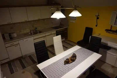 Küche/Küchenzeile in der Unterkunft Ferienwohnung Daniela