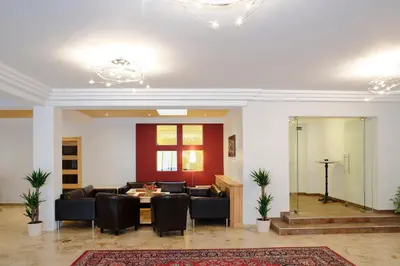 Ein Sitzbereich in der Unterkunft Hotel Magerl