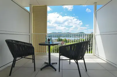 Ein Balkon oder eine Terrasse in der Unterkunft Hotel Magerl